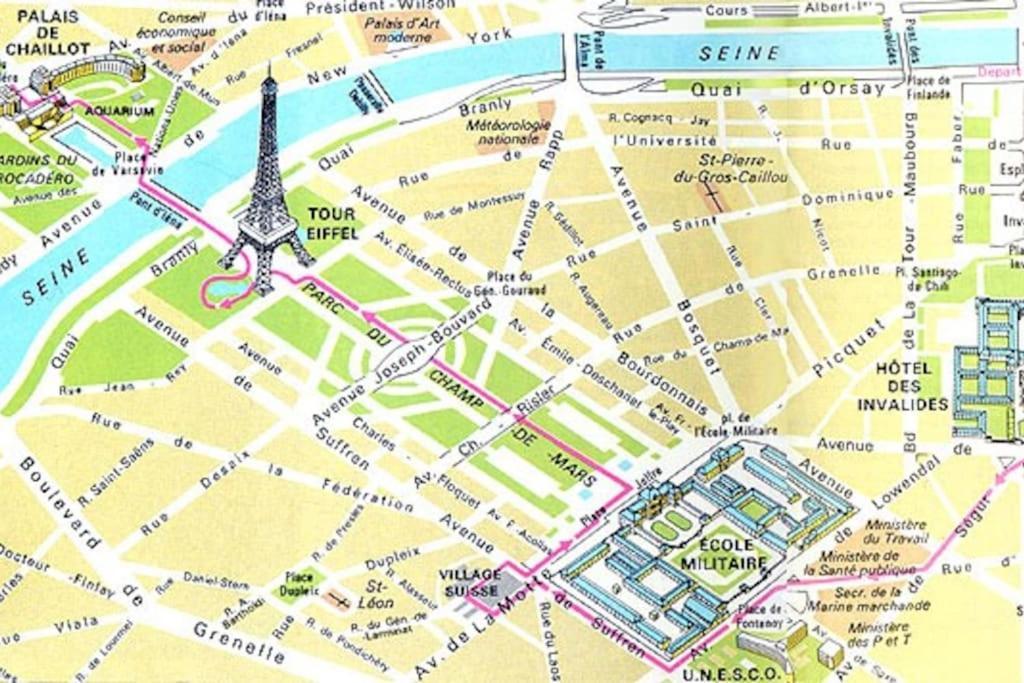 Studio Chic Paris Tour Eiffel Near Eiffel Tower 7Th Floor Екстер'єр фото