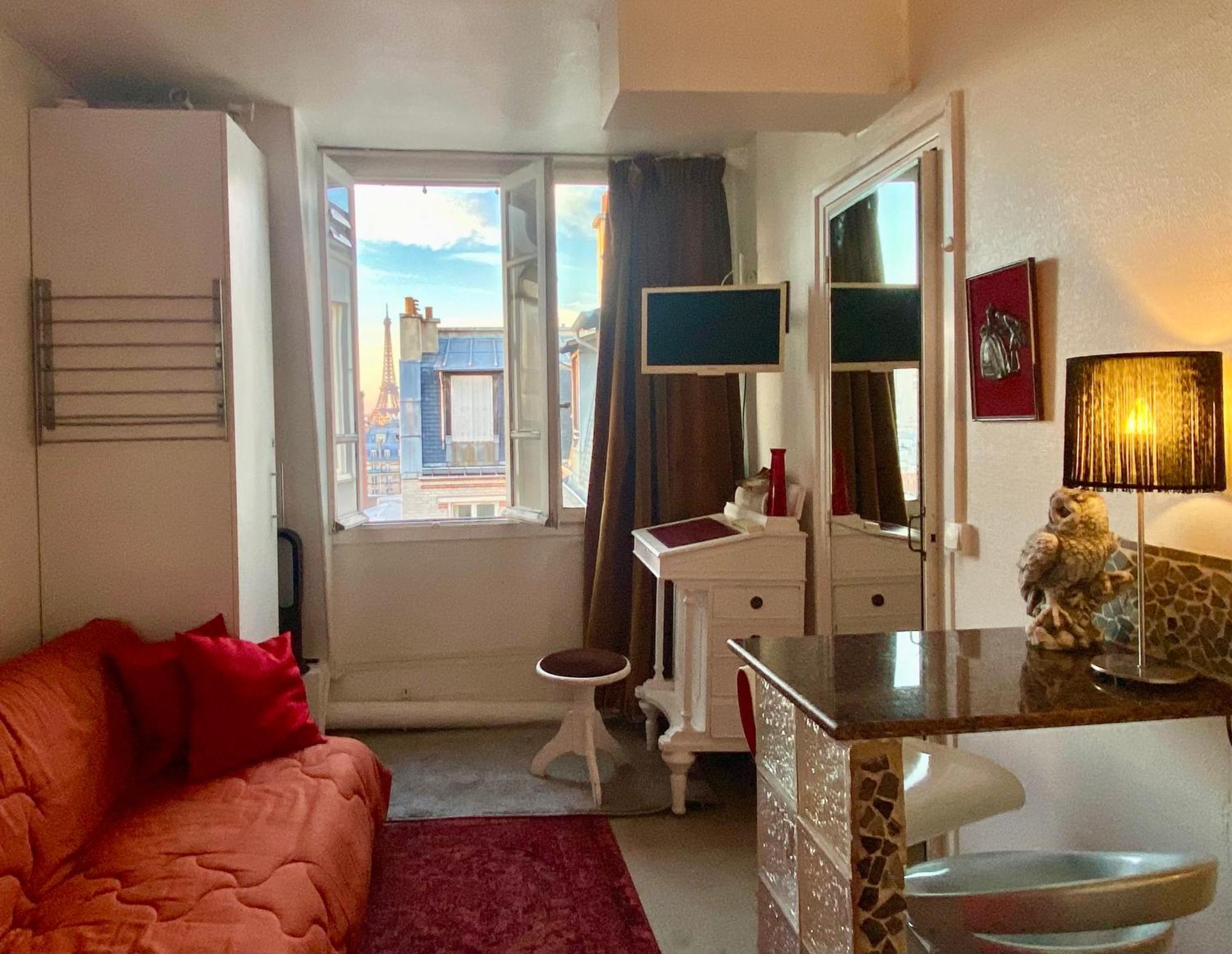 Studio Chic Paris Tour Eiffel Near Eiffel Tower 7Th Floor Екстер'єр фото